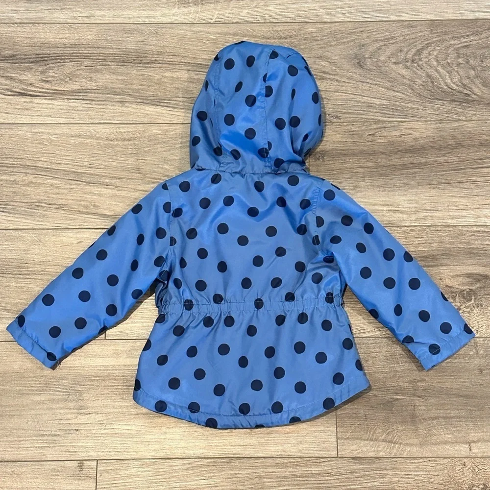 EUC Toddler Girls 2T Midweight Fleece Lined Anorak Coat Jacket by Carter’s